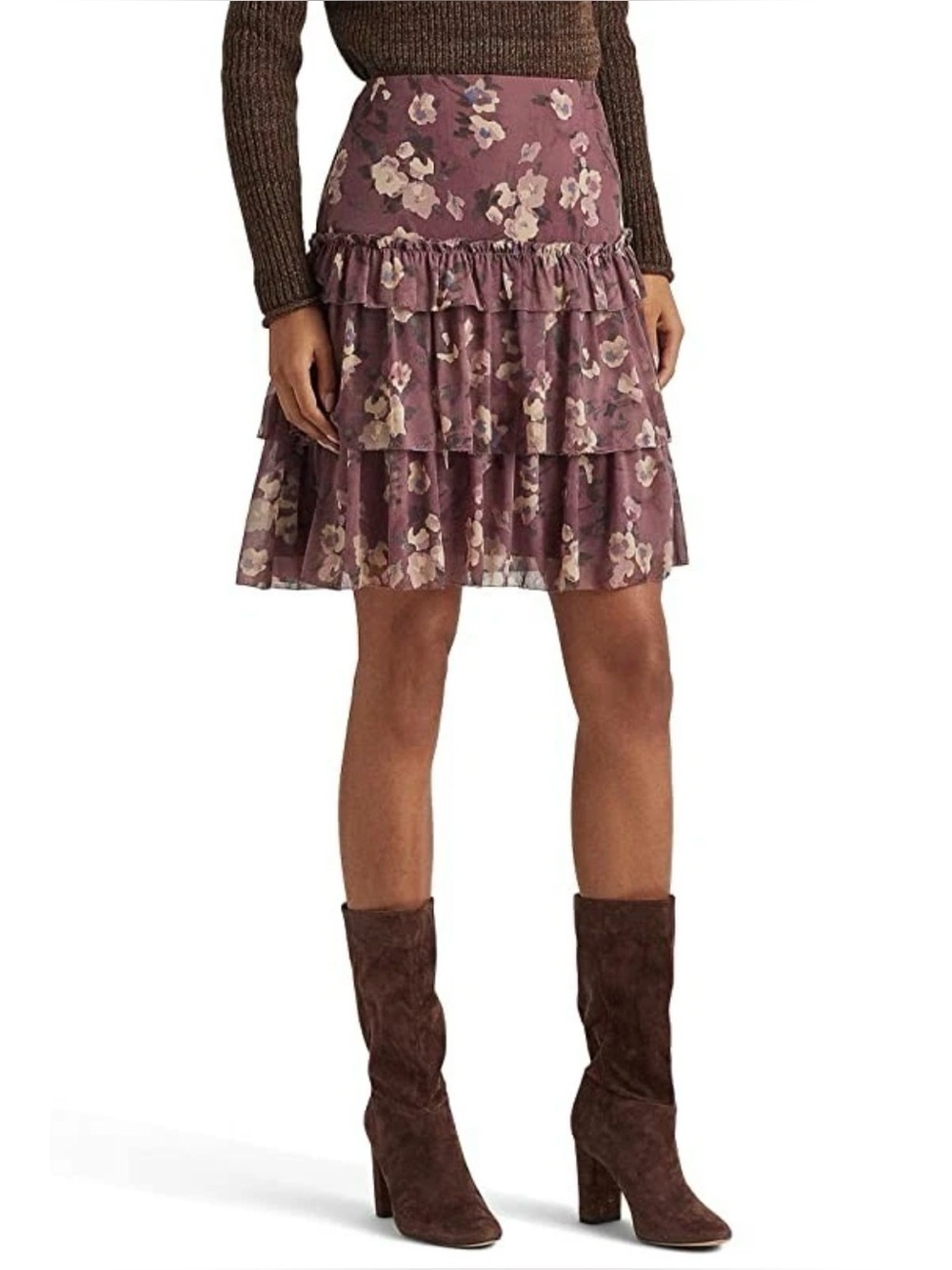 Ralph Lauren Tiered Ruffle Skirt NWT - Picture 1 of 5